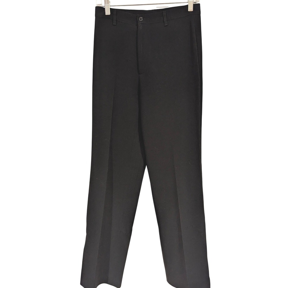 Vertigo Paris Black Straight Leg Dress Pants Made in France FR 38 US 6 High Rise